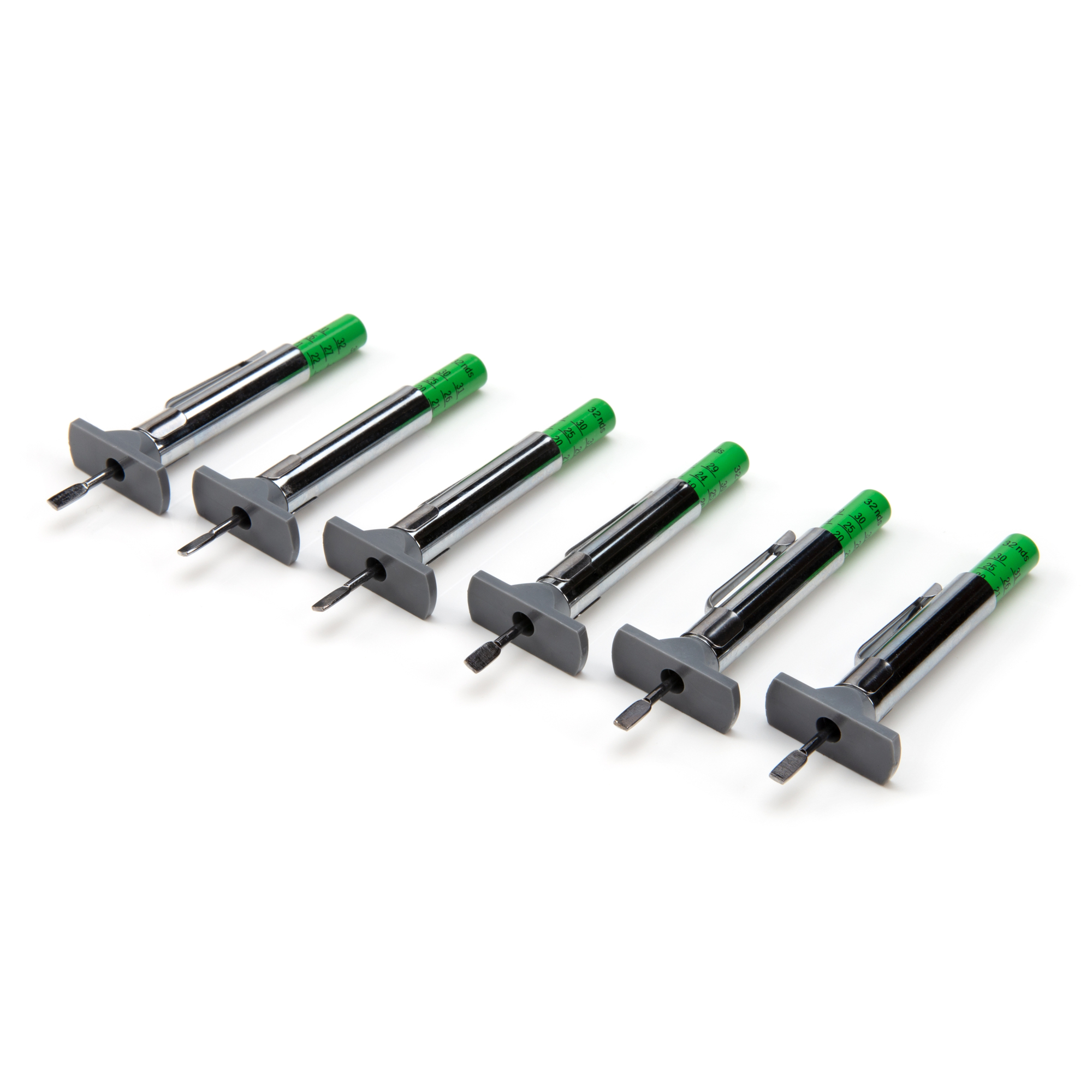 STEELMAN Color Coded SAE Tread Depth Gauge 6-Pack, Model# 422112-6PK